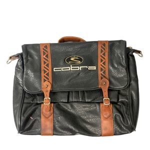 Vintage Cobra Golf Leather Messenger Bag